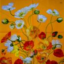 048 Anemones, Poppy (orange) - Home Fashion