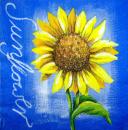 068 Sunflowers - 3-ply (blue) - Herlitz