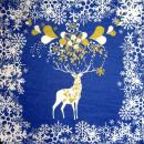 086 Deer - 3-ply (blue) - Ihr