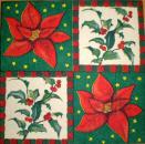 012 Christmas Flowers - 3-ply - Herlitz