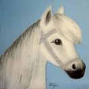 066 Horses - 3-ply (weiß) - ppd - Ziegfeld