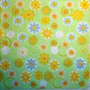 074 Daisies  - 3 ply - (yellow) - geprägt - Bella Casa