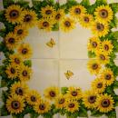 029 Sunflowers - 3-ply (cream) - Home Fashion
