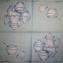 134 Dishes - 3-ply (blue) - Molca