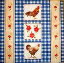 016 Rooster,  Hen - 3 ply - (blue) - Ihr