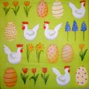 026 Rooster,  Hen - 3-ply (grün) - Atelier