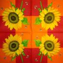 116 Sunflowers - 3-ply - (red/orange)
