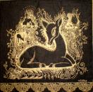 109 Deer - 3-ply (black/gold) - ppd - G.v.d.Flierdt