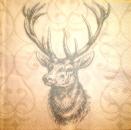 115 Deer - 3-ply (silver) - Home Fashion