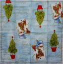 051 Snowman - 4-ply - Ihr - Handkerchief
