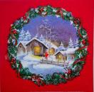 114 Winterlandschaft - 3-lagig (rot)