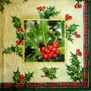 052 Christmas Flowers - 3-ply (cream) - Ihr