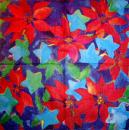 073 Christmas Flowers - 3-ply