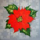 074 Christmas Flowers - 3-ply (gray)