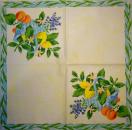 070 Zitronen, Orangen - 3 lagig - (blau) - Fasana