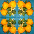 109 Lemons,  Oranges - 3-ply - (blue)
