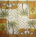 024 Elephant - 4-ply - (cream) - Ihr - Handkerchief