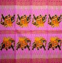 060 Elephant - 4-ply - (pink) - ppd - Handkerchief