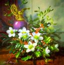 111 Weihnachten Blumen - 3-lagig - Stewo