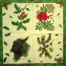 139 Weihnachten Blumen - 3-lagig - Ihr