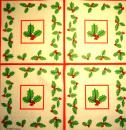 124 Weihnachten Blumen - 3-lagig - Ihr