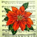 042 Weihnachten Blumen - 3-lagig - MOLCA