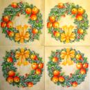 181 Weihnachten Blumen - 3-lagig