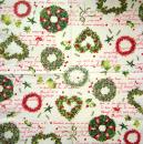 109 Weihnachten Blumen - 3-lagig - Ambiente