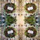 198 Weihnachten Blumen - 3-lagig
