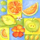ZIT-819 Zitronen, Orangen - 3-lagig - Pack (20x)