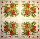 192 Weihnachten Blumen - 3-lagig -. Ihr