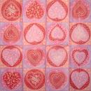 202 Heart / Hearts - 4-ply - Ihr - Handkerchief
