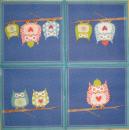 027 Owls - 3-ply (blue) - Artebene