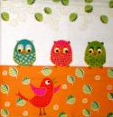 024 Owls - 3-ply (orange) - Ihr