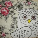 075 Owls - 3-ply (cream) - Click / Ihr - CS