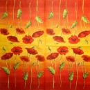 001 Anemones, Poppy - 3-ply (red)
