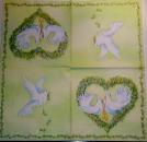 119 Heart / Hearts - 3-ply (grün) - Ihr