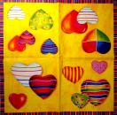081 Heart / Hearts - 3-ply (yellow) - Ihr