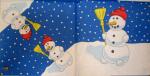 036 Schneemann (blau) - b7 Block Sieben